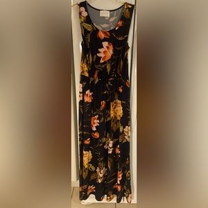 Comfortable cotton maxi dress - large petite